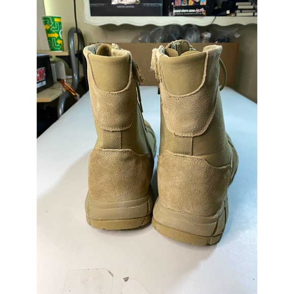 Free Soldier Tactical Tan Suede Military Style Boots Men's 11.5 - Picture 4 of 7